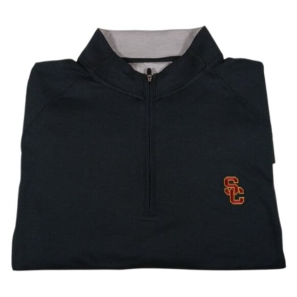 Johnnie-O Southern California Freeborne Performance 1/4 ZIp Black long sleeve XL - Picture 1 of 10